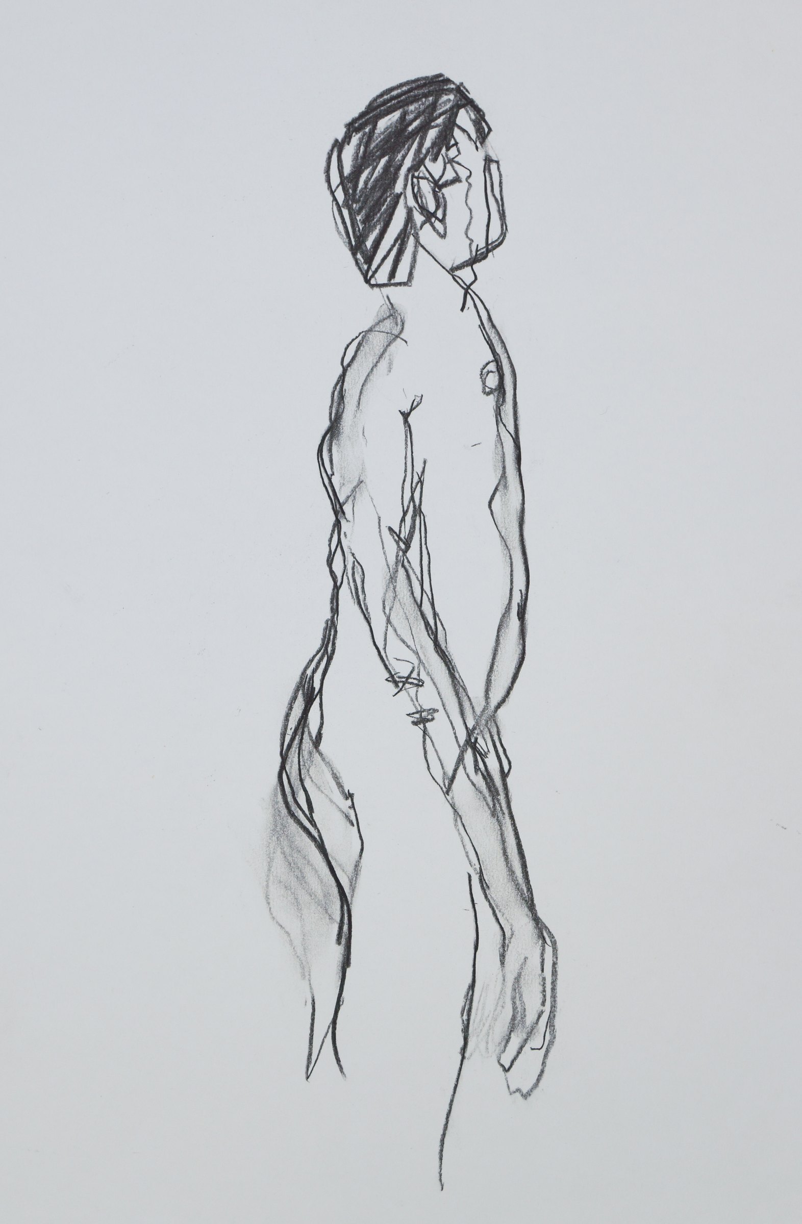 Shiver — study I — drawing by Michael Joseph